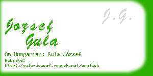 jozsef gula business card